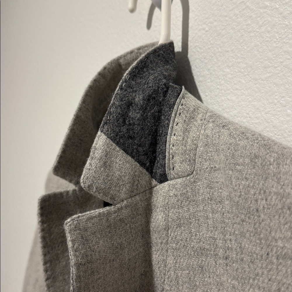 Massimo Dutti Light Gray Wool/Alpaca Blazer - Picture 5 of 7